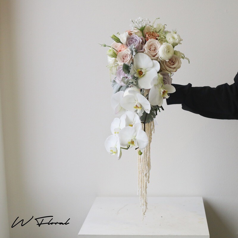 Bridal Bouquet - Cascading Orchid Bridal Bouquet