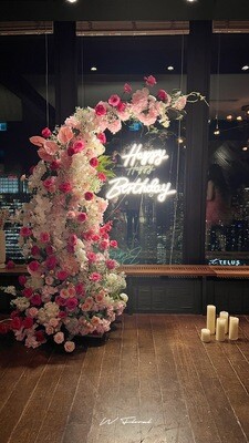 Birthday Party Floral Decor