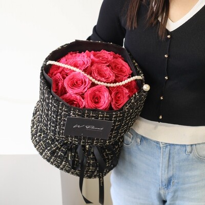 Chanel Pearl Barbie Rose Round Bouquet