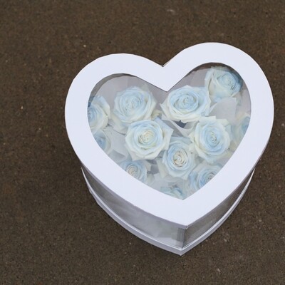 Love Box Icy Blue Rose