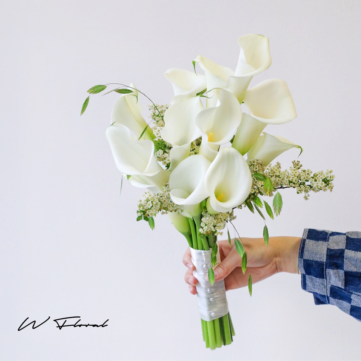 Bridal Bouquet - Classic White Calla Bridal Bouquet