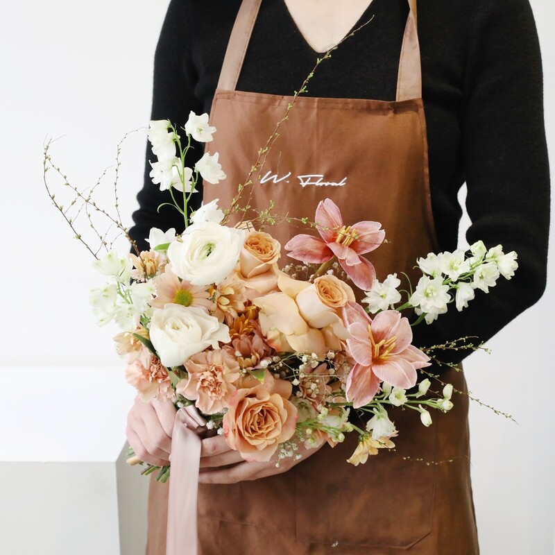 Garden Style Bridal Bouquet - Sandy Earth