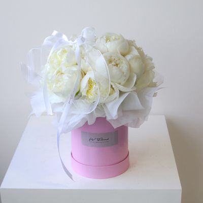 White Peony Peonies Hug Mini