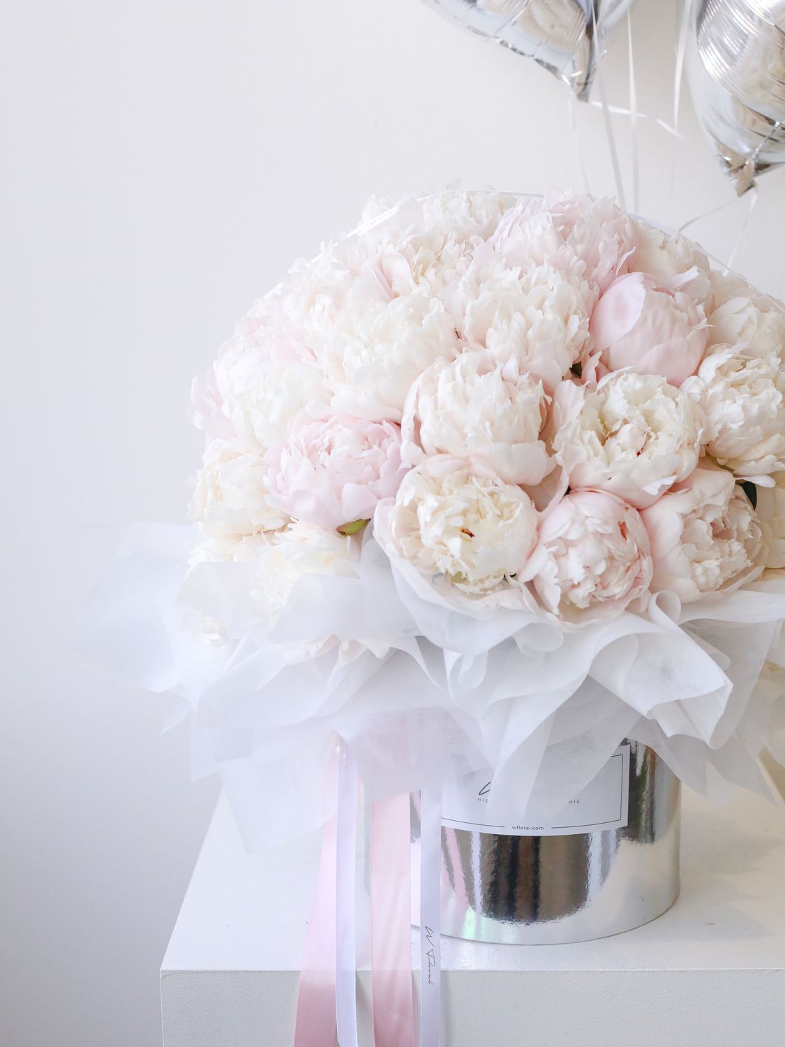 Blush Pink Peony Peonies Hug Luxe