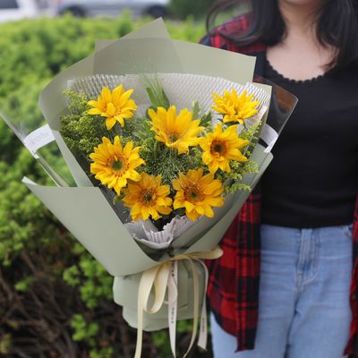 Graduation Mini Sunflower Bouquet