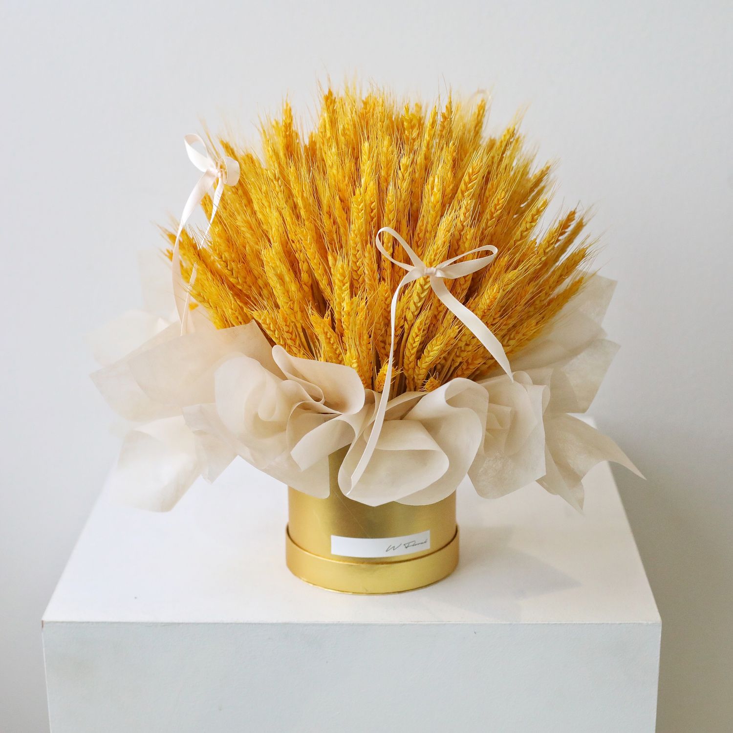 Everlasting Golden Barley Fortune Hug Dried Arrangement
