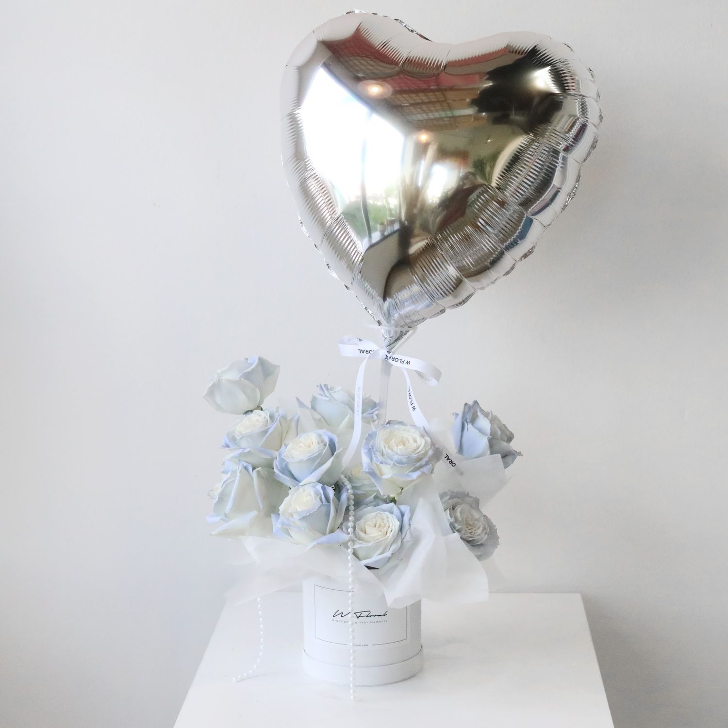 Icy Blue Rose Hug