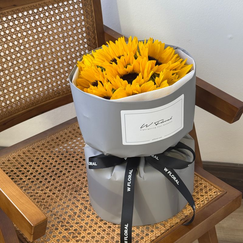 Sunflower Russian Round Bouquet