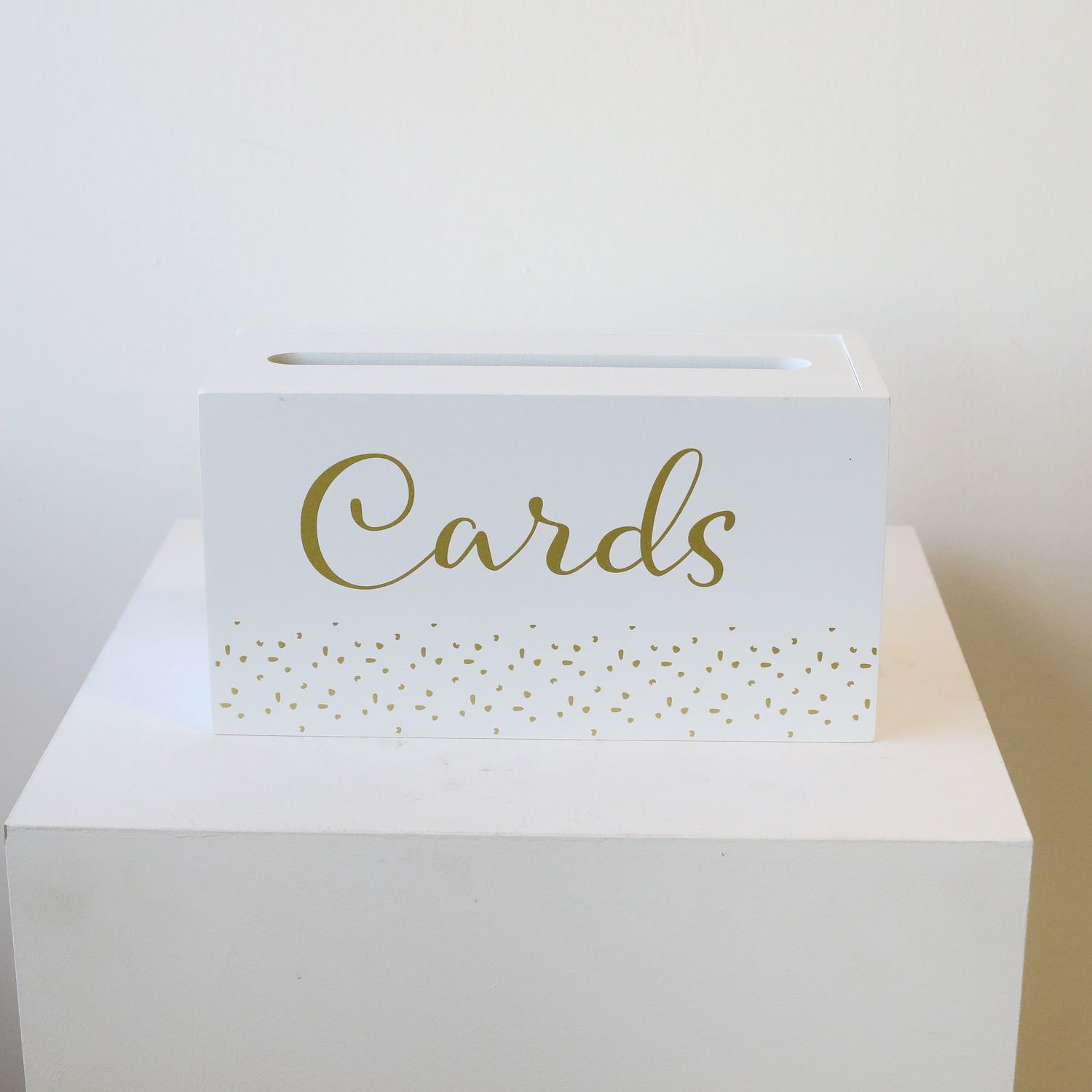 *Rental* White Wooden Money Box / Card Box