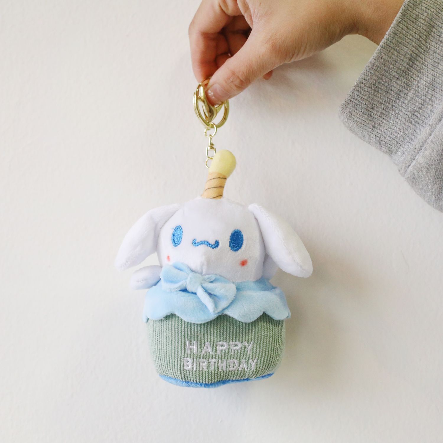 Sanrio Toy Happy Birthday Cake Keychain - Cinnamoroll Blue