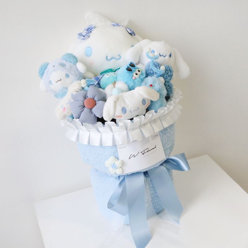 Large Plush Toy Cuddle Bouquet - Cinnamoroll &amp; Friends Blue