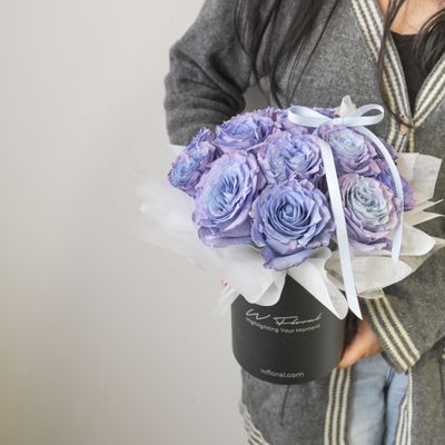 Blue Lavender Rose Hug
