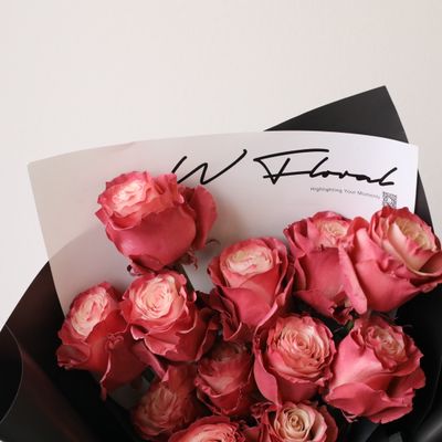 Red Wine Rose Only Bouquet *Available On Aug 29