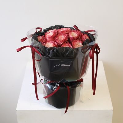 Lolita Round Bouquet -  Red Wine *Available On Aug 29