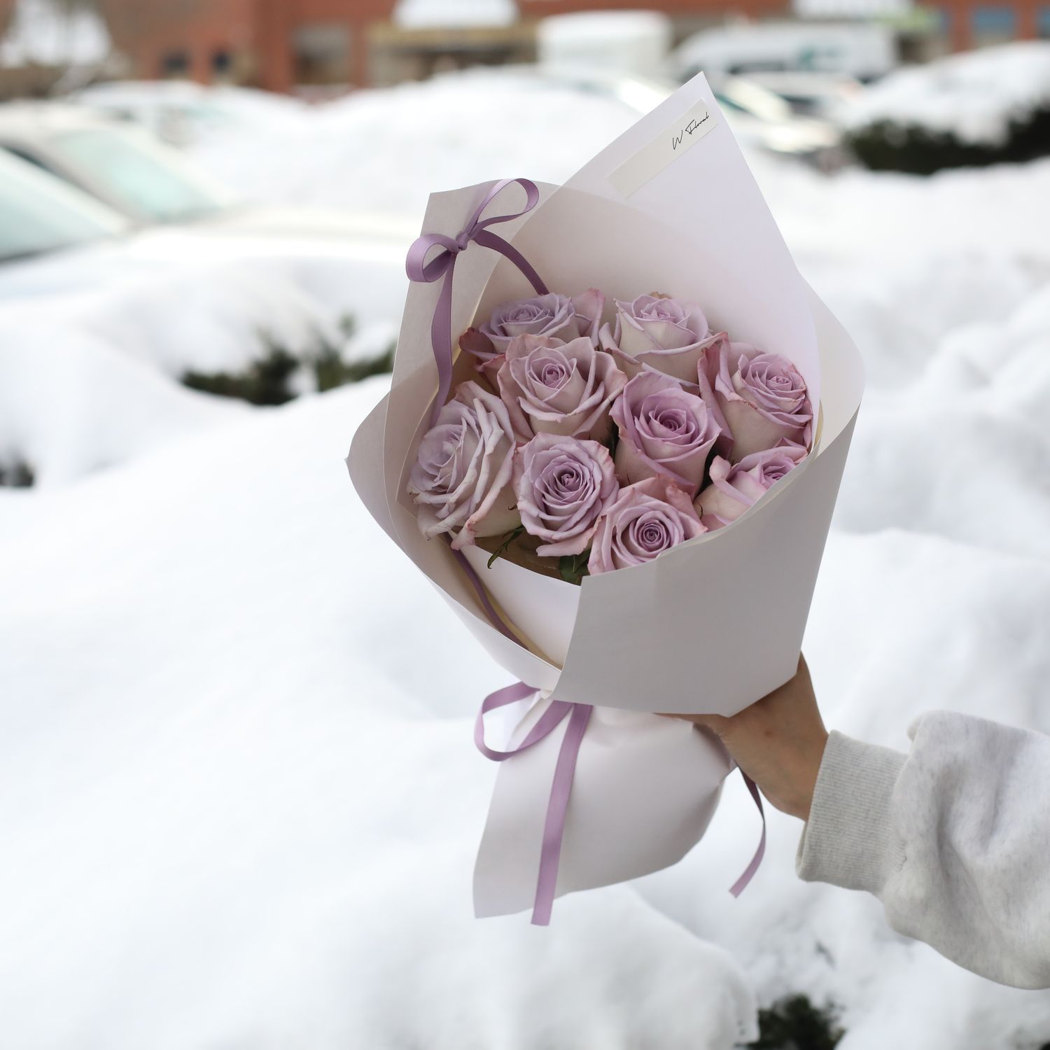 My Juliet Round Bouquet -  Lavender