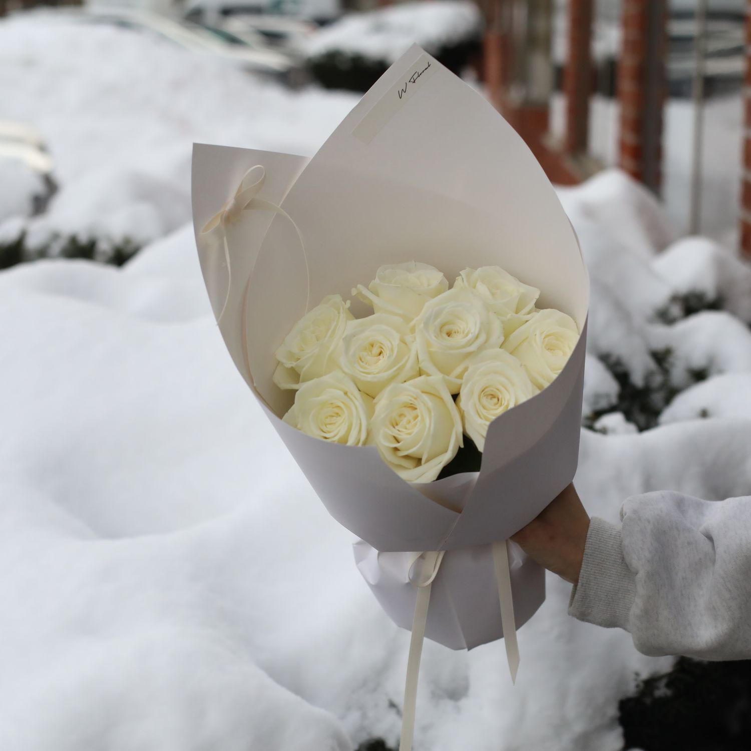 My Juliet Round Bouquet -  White
