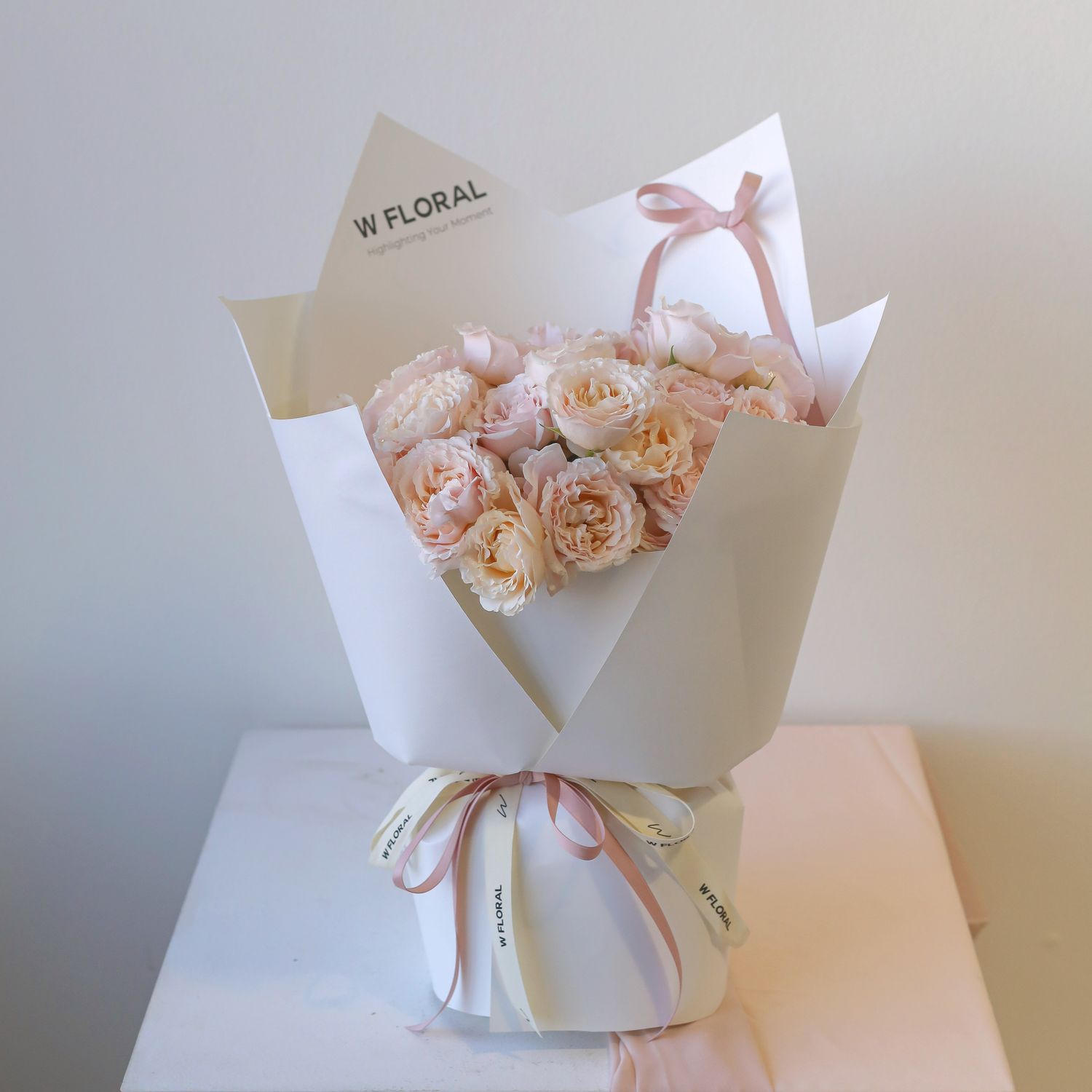 Blushing Romance Spray  Rose Bouquet