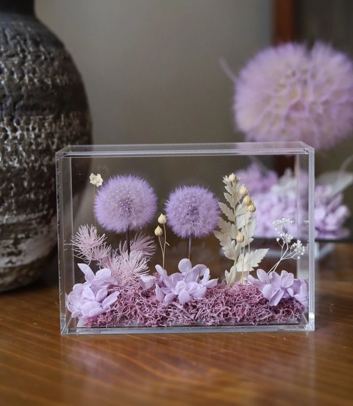 Preserved Flower - Dandelion Garden - Lavender