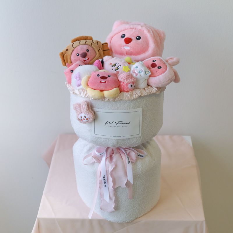 Plush Toy Cuddle Bouquet - Loopy &amp; Kirby - Extra Large