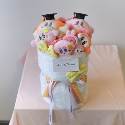 Kirby Twin Plush Toy Bouquet – Graduation Edition - Large