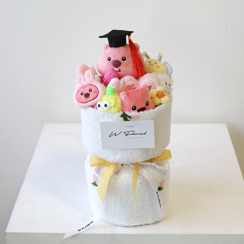 Loopy Plush Toy Bouquet – Graduation Edition - Small