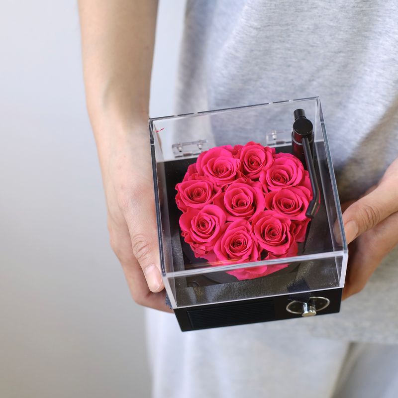 Preserved Rose - Mini Melody Bloom Bluetooth Speaker - Barbie Pink