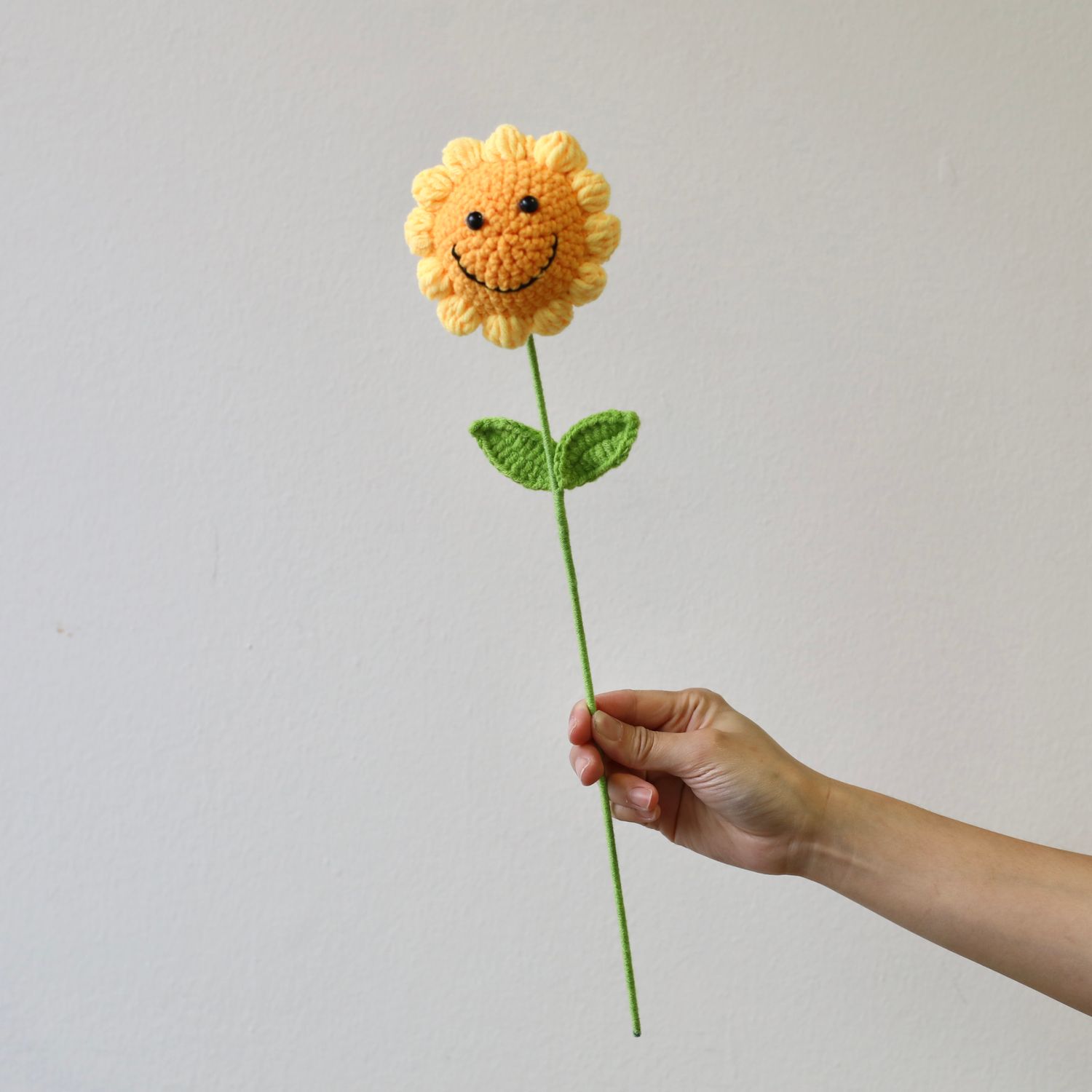 Smiley Crochet Sunflower