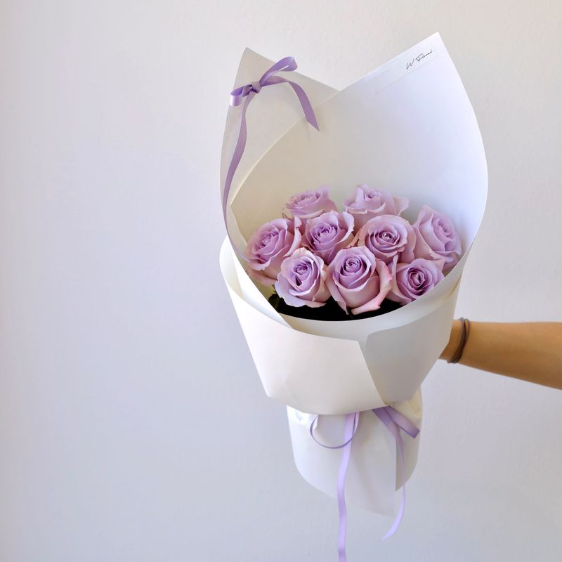 My Juliet Round Bouquet -  Lavender