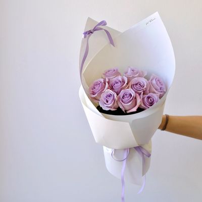 My Juliet Round Bouquet -  Lavender