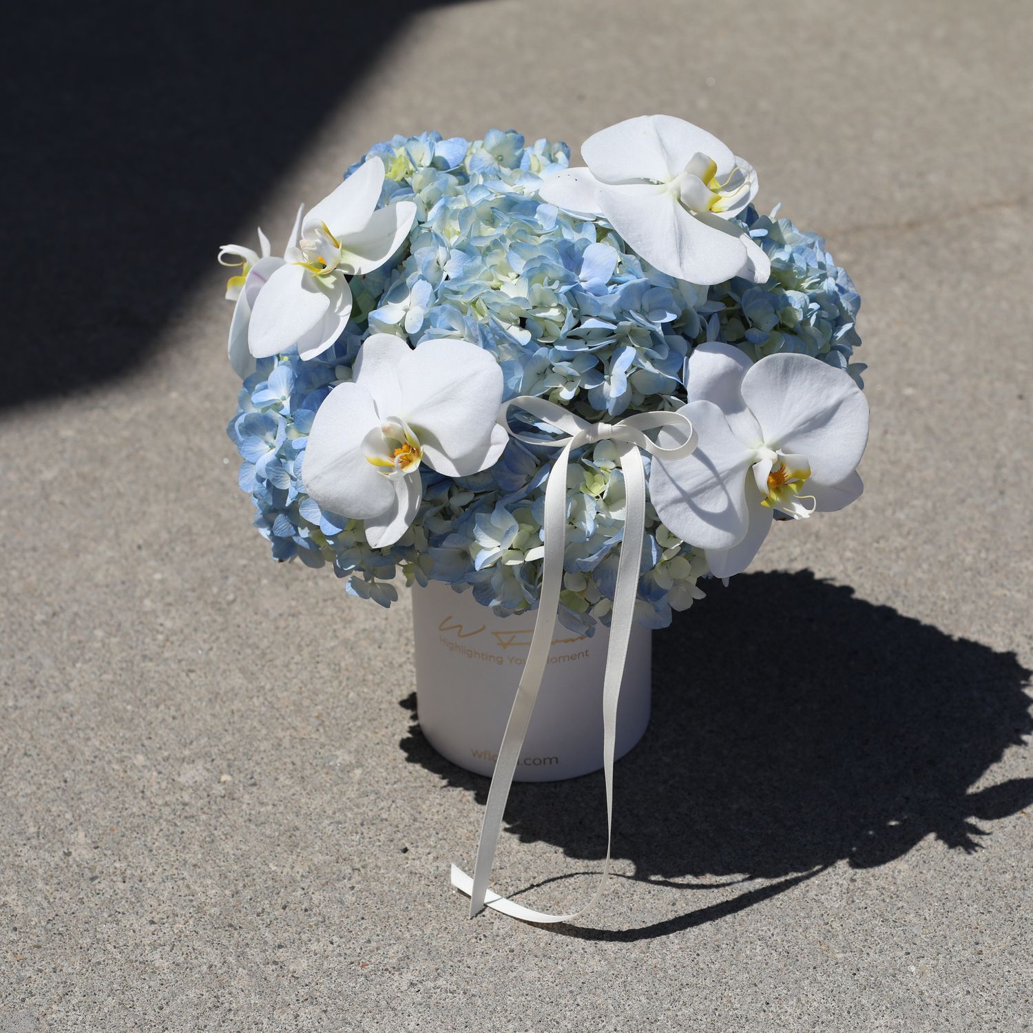 Celeste Bloom Hydrangea and Orchid Hug