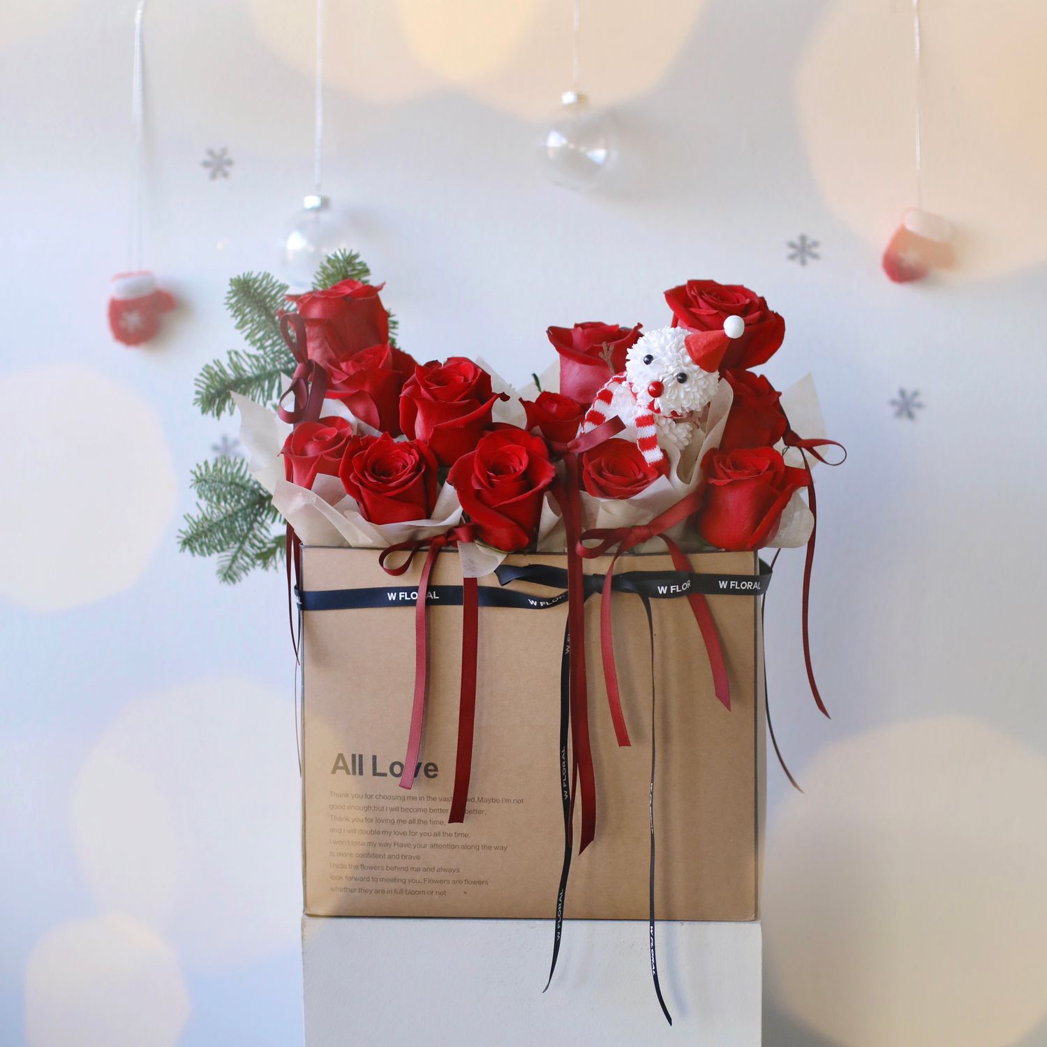 Whisper of Christmas Love - Red Rose