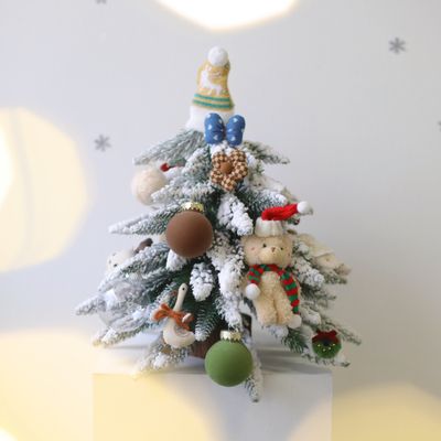 18 Inch Minimalist Tabletop Christmas Tree – Cozy Forest Friends