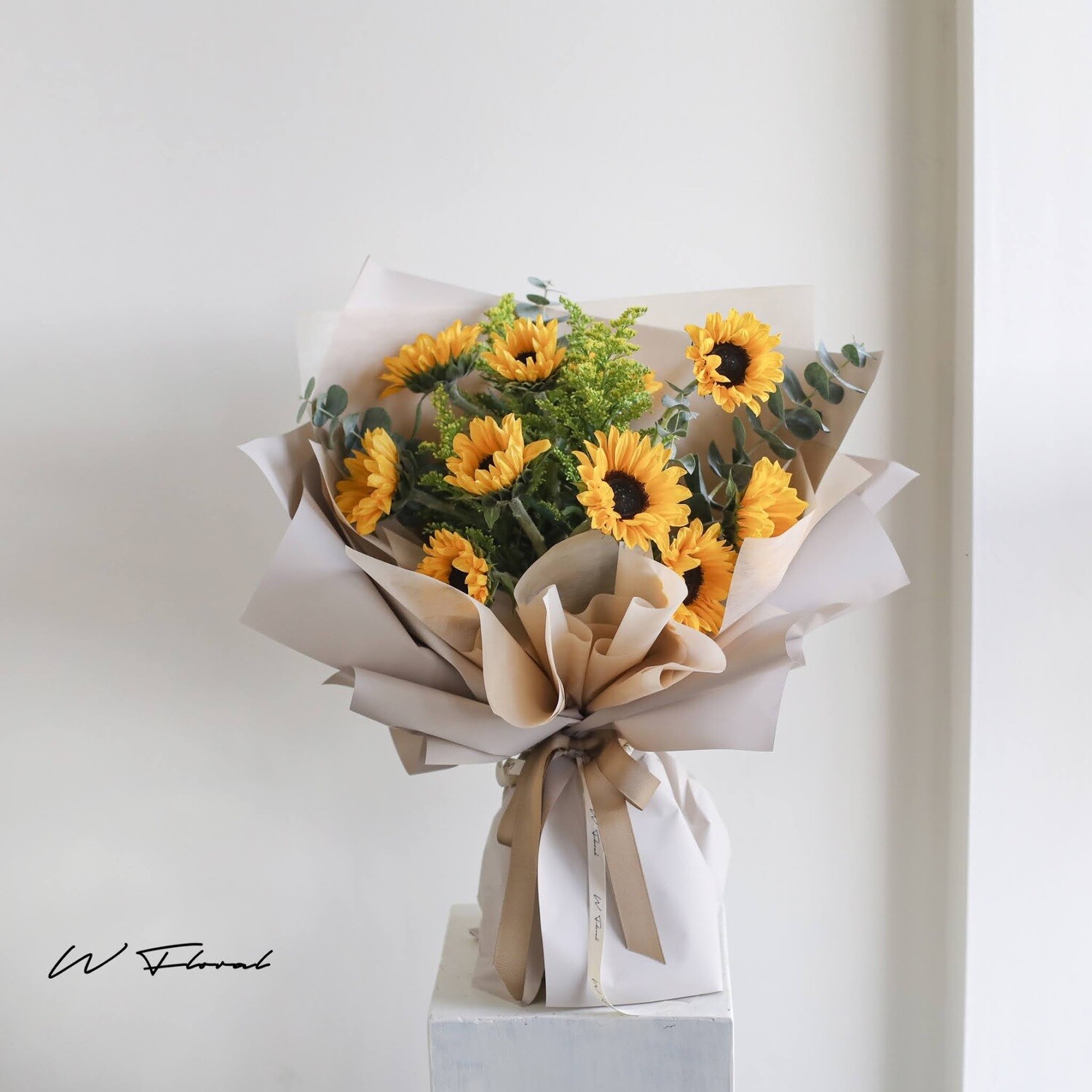 Classic sunflower bouquet by W Floral Studio