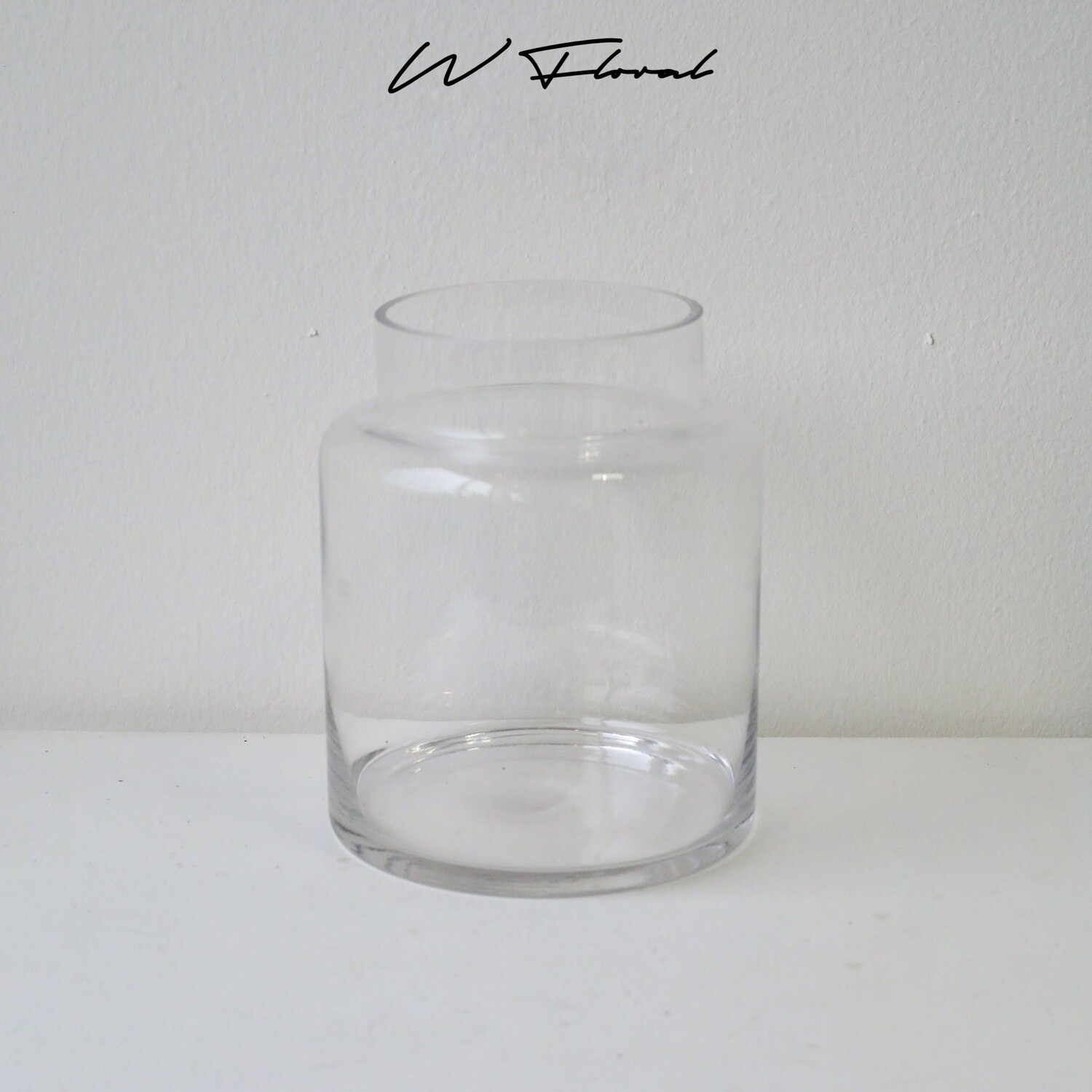 Modern W Vase styled with fresh flowers