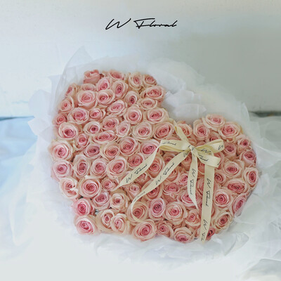Chiffon Heart Pink