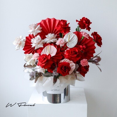 Fresh grand opening flower arrangement for reception desk GTA