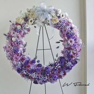 purple sympathy funeral wreath Toronto GTA