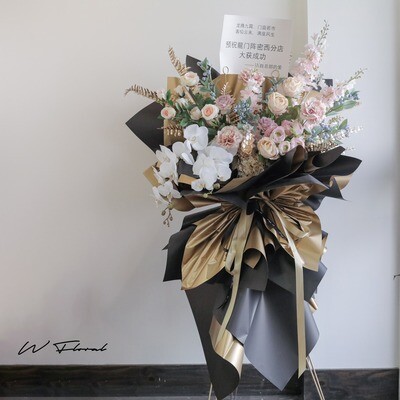 Faux flower standing bouquet for grand opening in Toronto