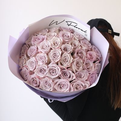 Lavender rose round bouquet by W Floral Studio