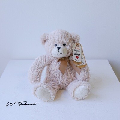 11-inch plush teddy bear add-on for flowers and gifts
