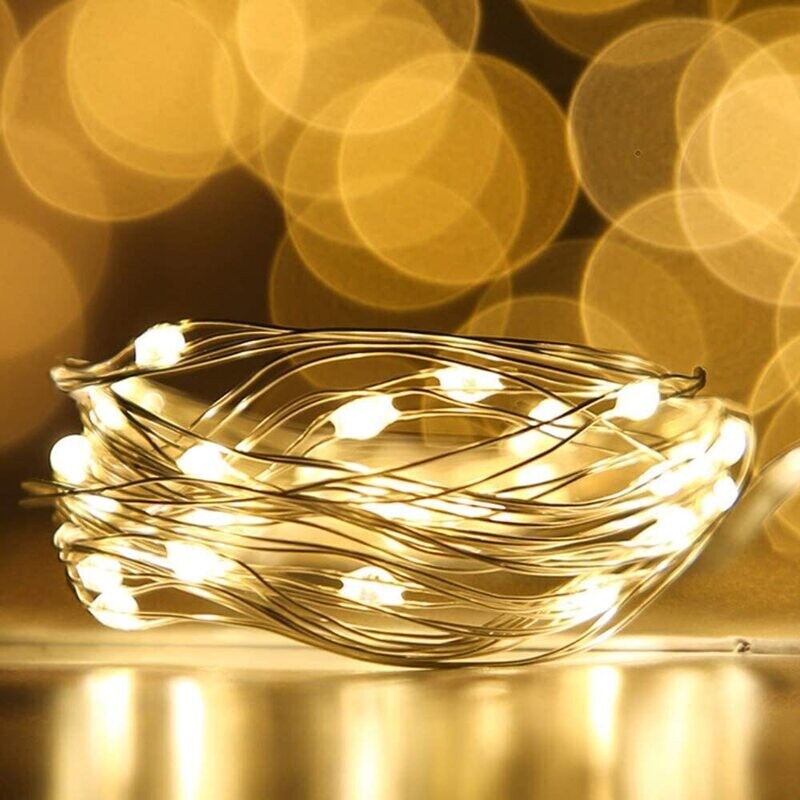 LED light string add-on for bouquets and floral gifts