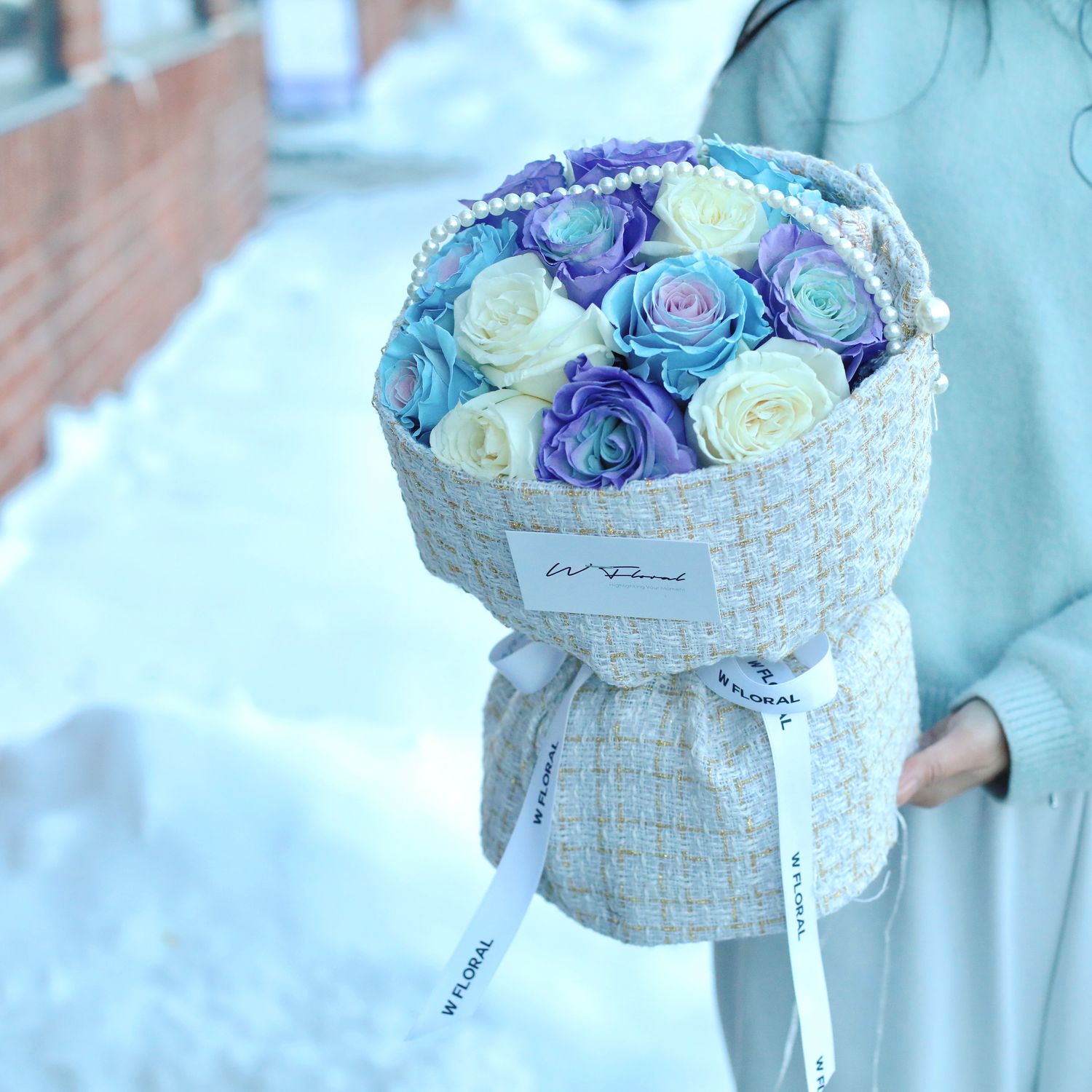 Tweed &amp; Pearl Round Rose - Lavender Moonlight - Valentine's Day 2026