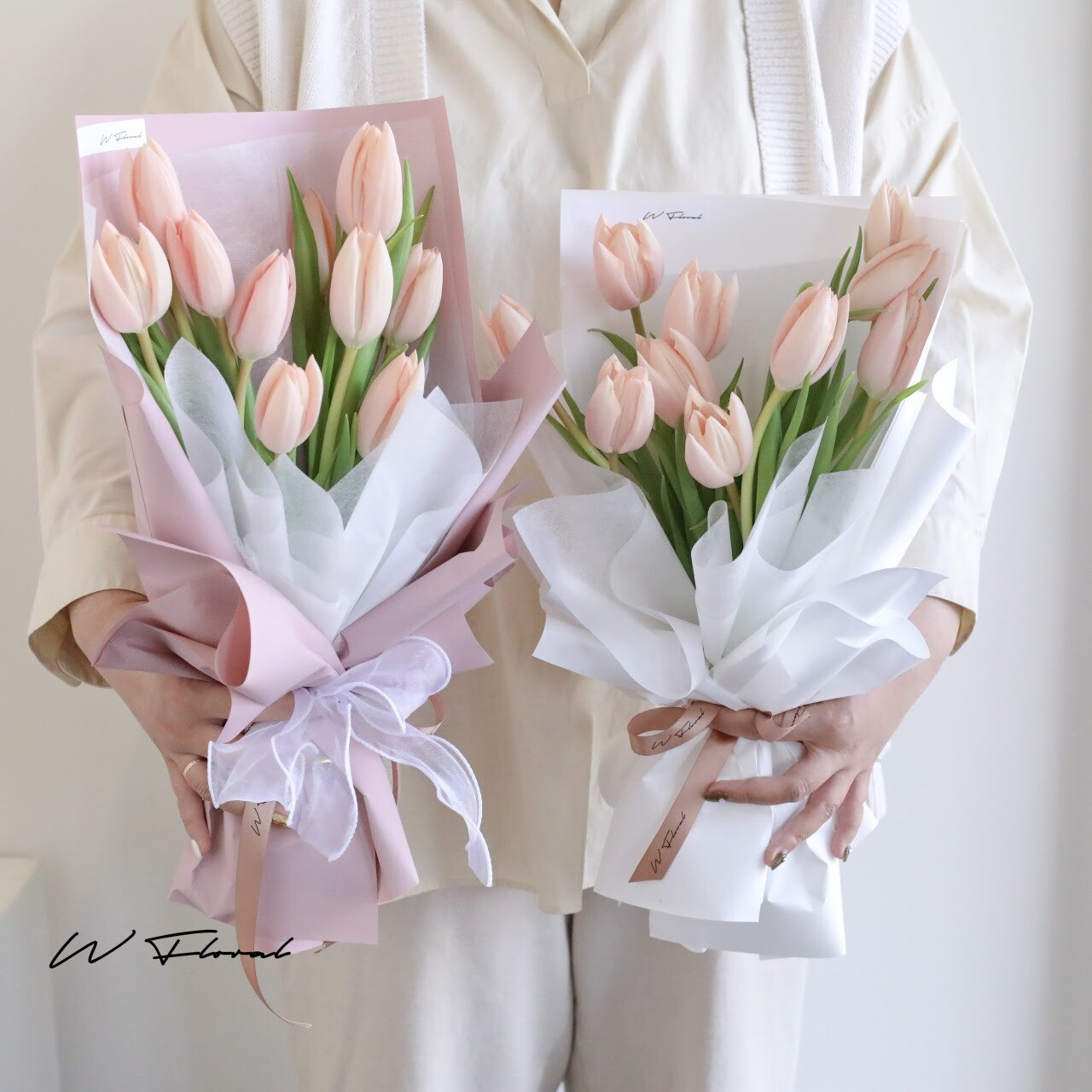 Peach Fizz - Holland Exclusive Peach Tulip Bouquet