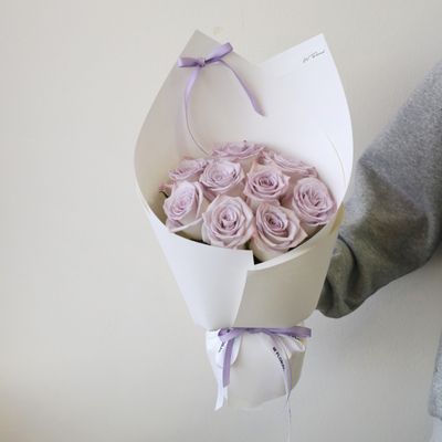 My Juliet Round Bouquet -  Lavender