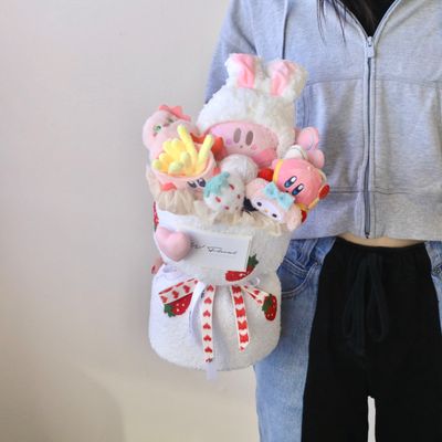 Plush Toy Bouquet – Pink Bunny Kirby - Medium