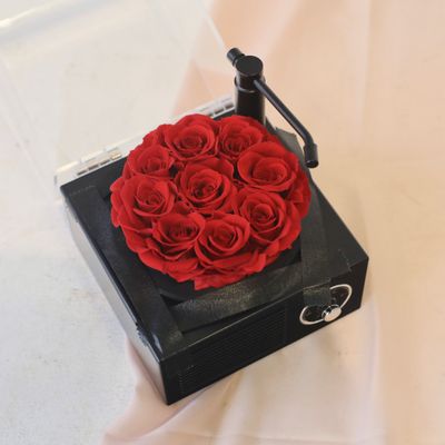 Preserved Rose - Mini Melody Bloom Bluetooth Speaker - Red Preserved Rose - Mini Melody Bloom Bluetooth Speaker - Red