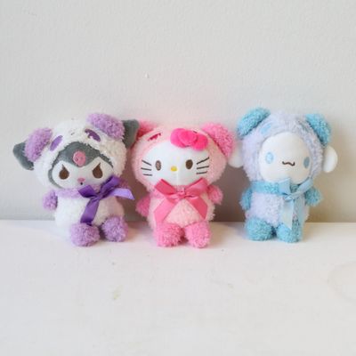 Kuromi Fluffy Plush Bag Charm