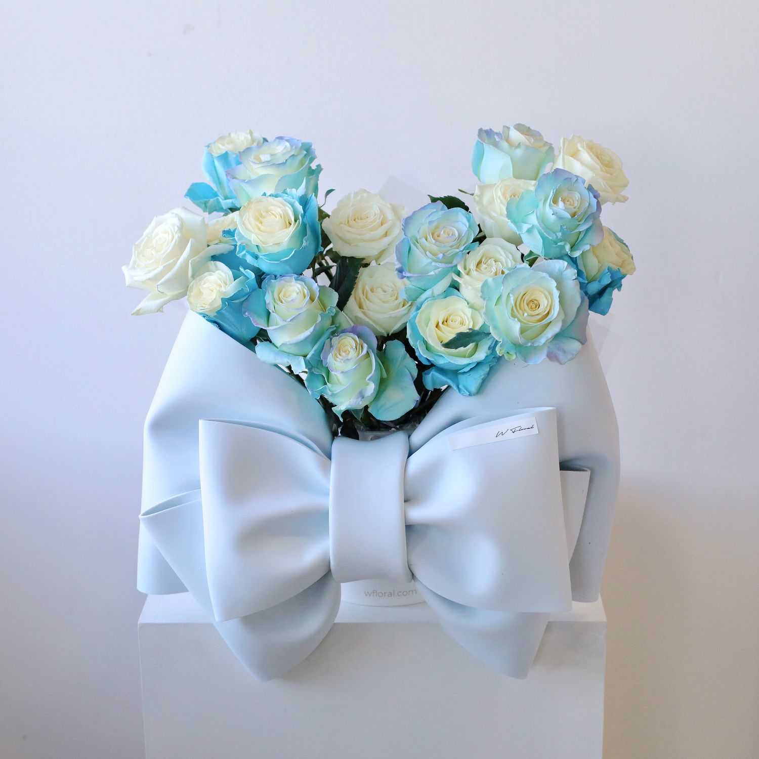 Rosette Bow Rose Hug - Bluelight Kiss - Valentine's Day 2026