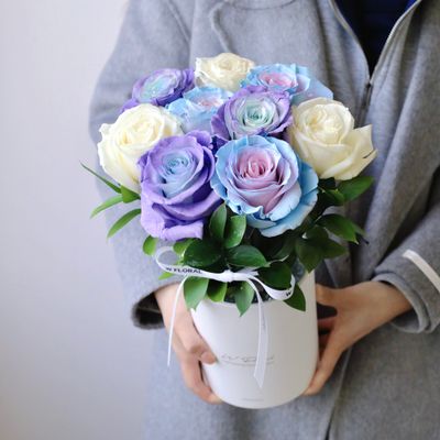 Round Rose Hug - Lavender Moonlight - Valentine's Day 2026