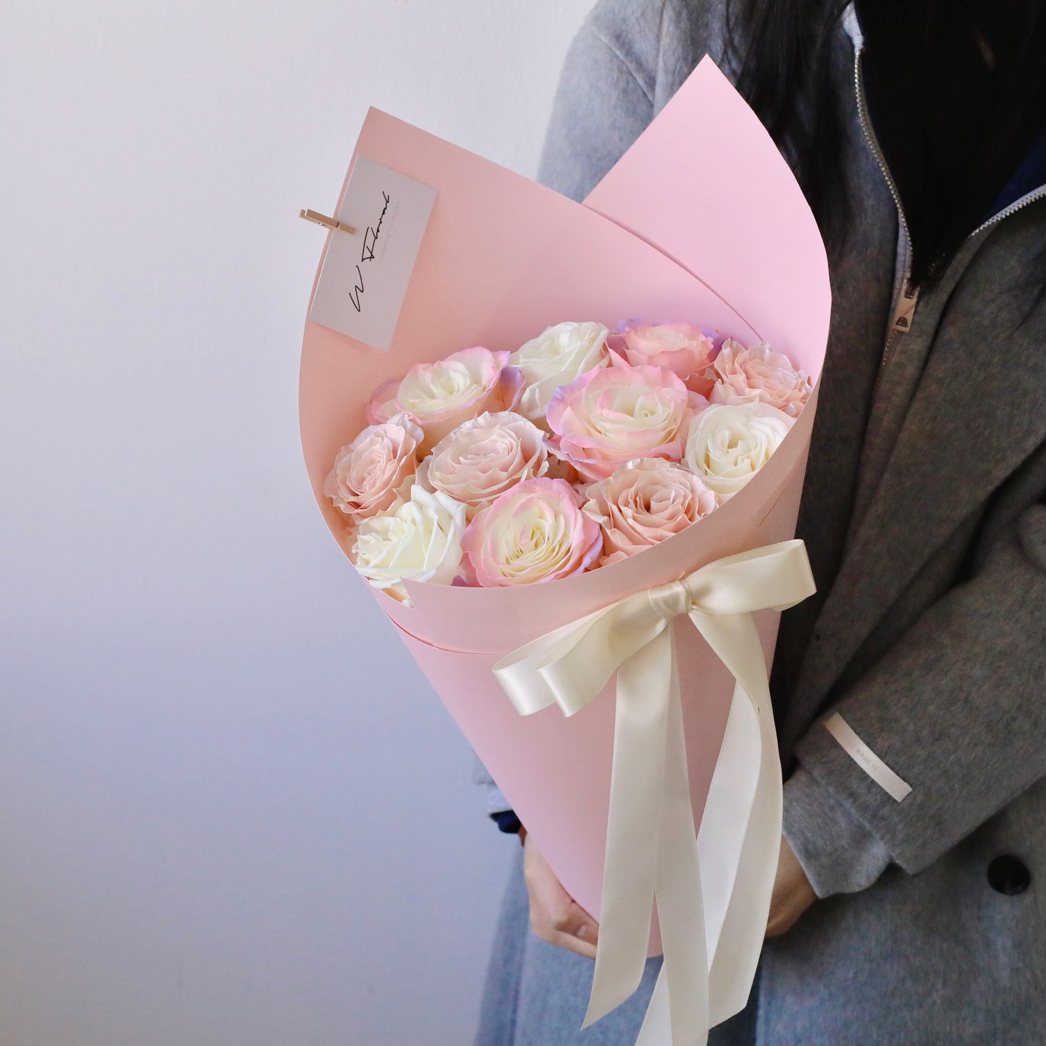 Ice Cream Cone Bouquet - Pearl Pink - Valentine's Day 2026